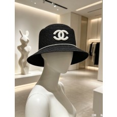 샤넬 프렌치 플랫 브림 밀짚모자 001-265980