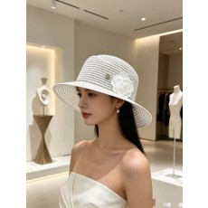 샤넬 프렌치 플랫 브림 밀짚모자 001-265981