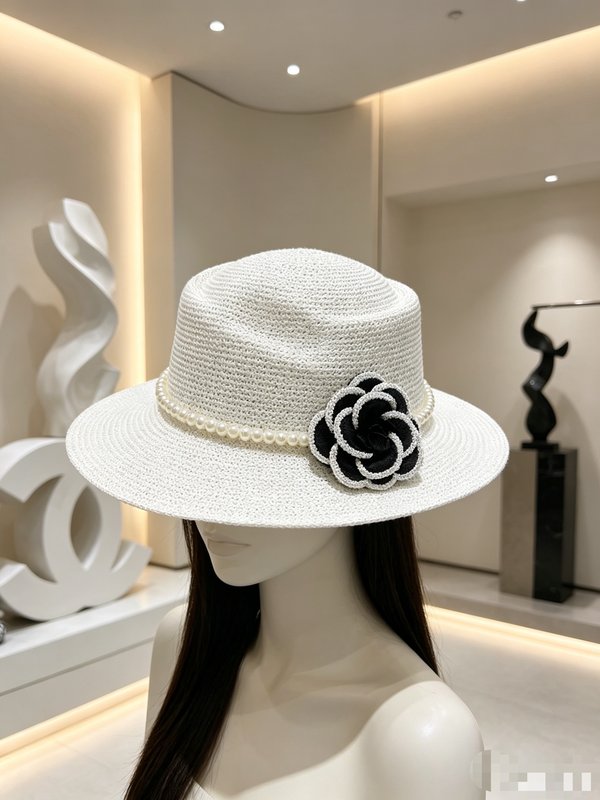 샤넬 카멜리아 플랫 캡 001-265982