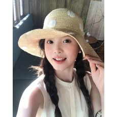 샤넬 물방울 라피아 보닛 001-265992