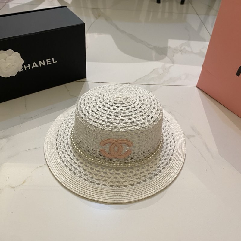 샤넬 오픈워크 플랫탑 모자 001-265995