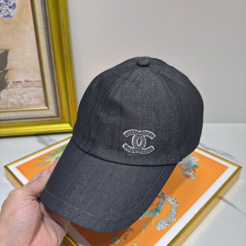 샤넬 비즈 더블 C 야구 모자 001-266005