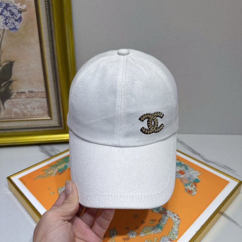 샤넬 스팽글 더블 C 야구모자 001-266008