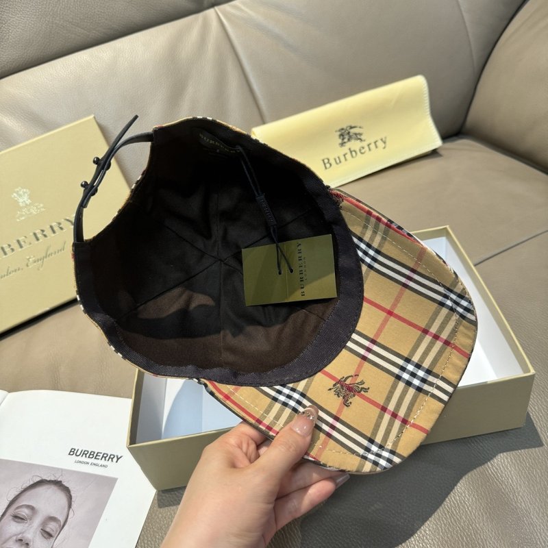 버버리 순면 소가죽 야구모자 001-266050