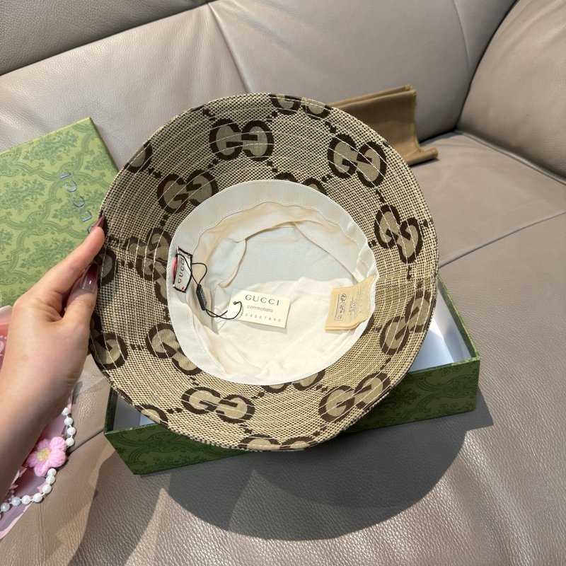 구찌 버킷햇 더블G 캔버스 코튼 안감 001-266070