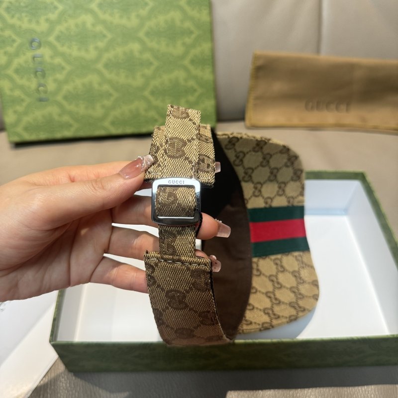 Gucci 와이드 리본 바이저 001-266174