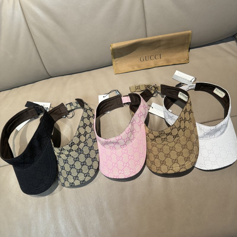 Gucci 와이드 테이프 선바이저 001-266176