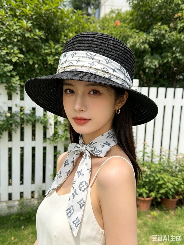 LV 스카프 오목탑 얇은 림 플랫 캡 001-266274