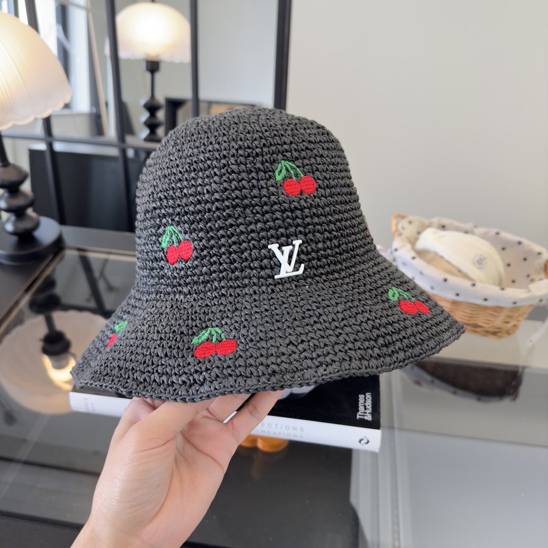 LV 신상 접이식 밀짚모자 001-266304