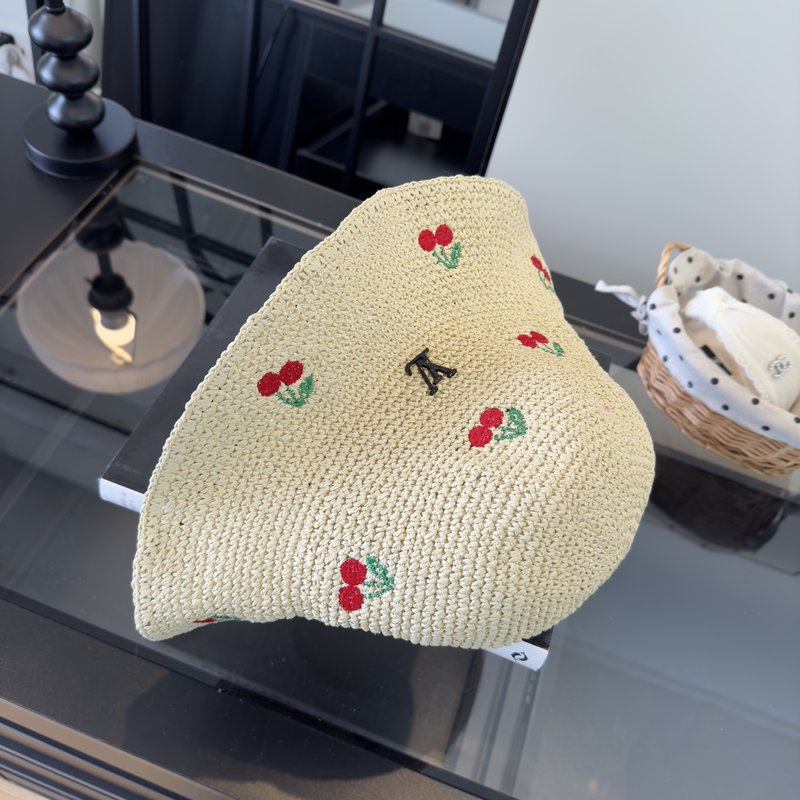루이비통 신상 여름용 접이식 밀짚모자 001-266306