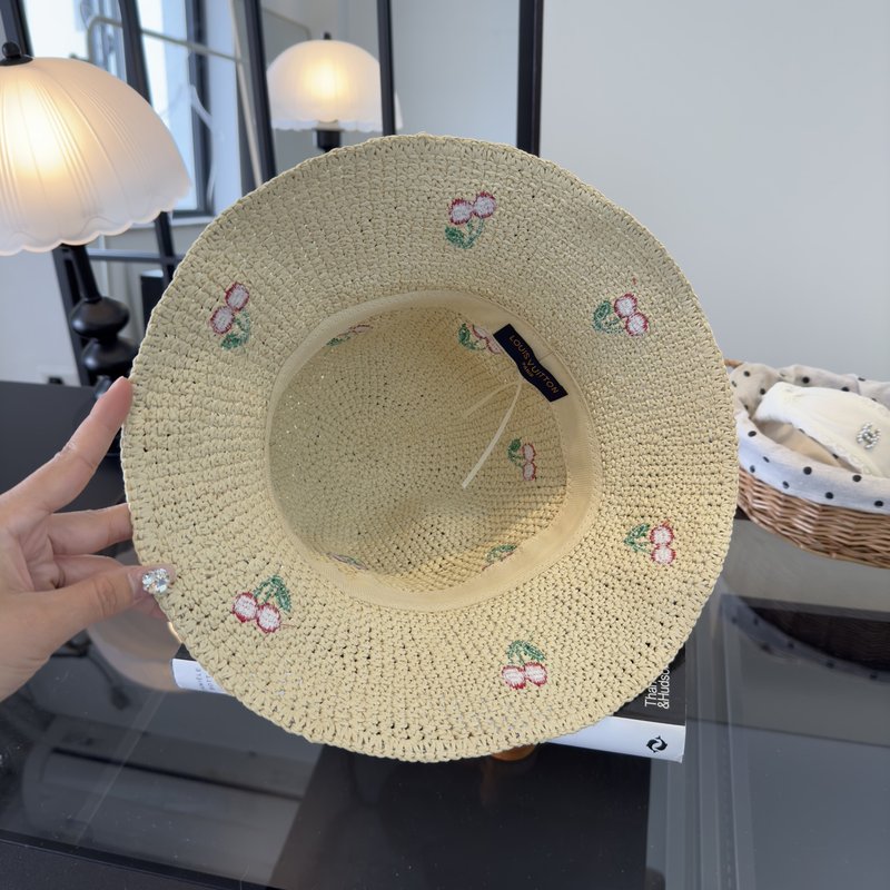 루이비통 신상 여름용 접이식 밀짚모자 001-266306