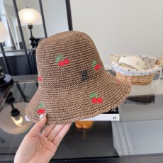 LV  수제 접이식 밀짚모자 001-266307