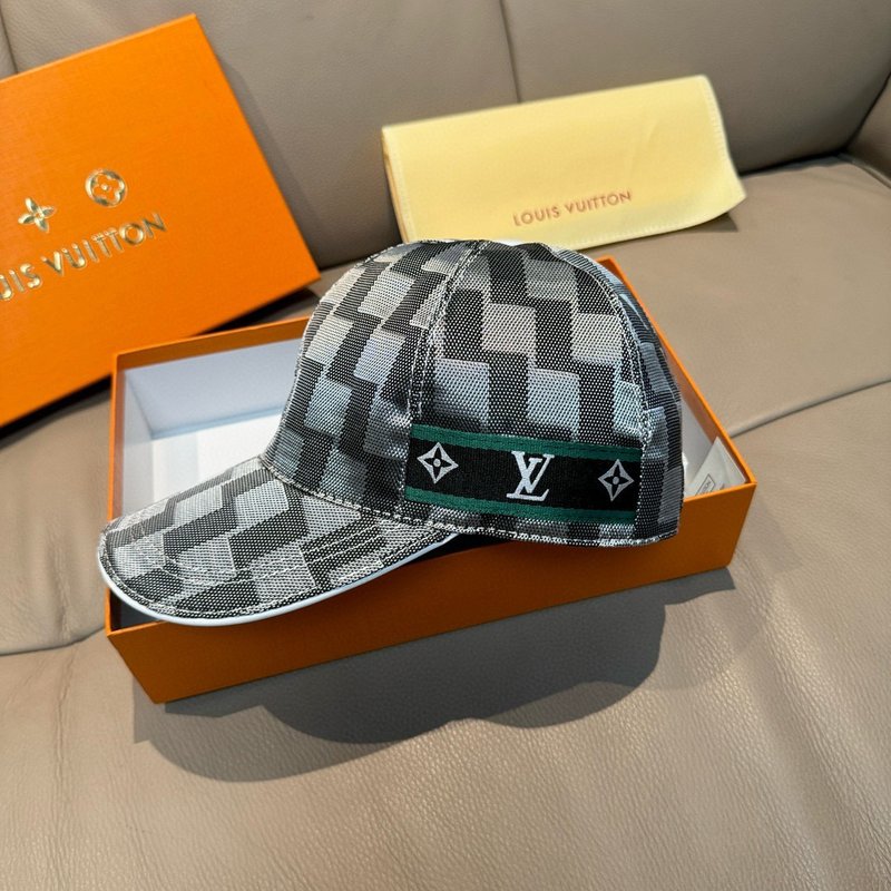 LV 클래식 체크무늬 야구모자 001-266313