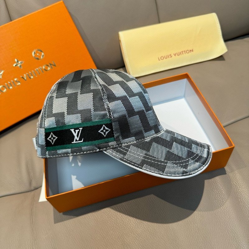 LV 클래식 체크무늬 야구모자 001-266313