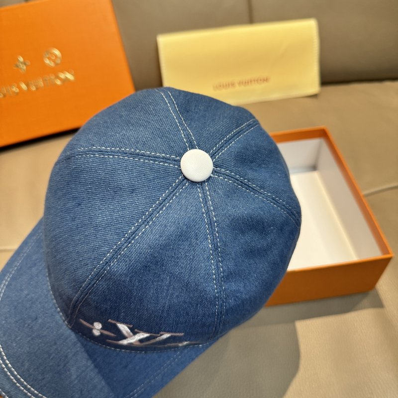 LV 자수 야구모자 (캔버스+소가죽) 001-266326