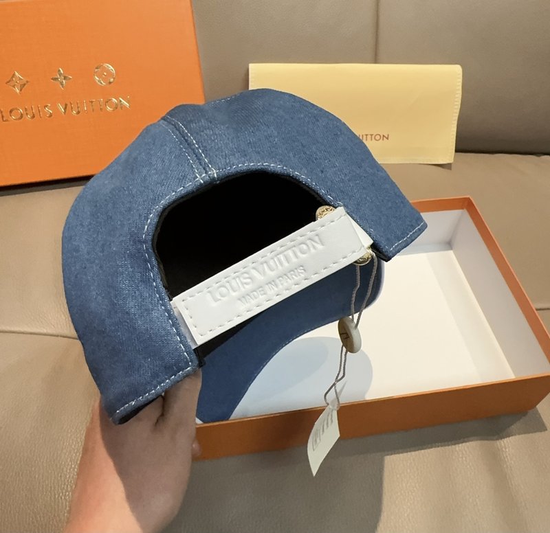 LV 자수 야구모자 (캔버스+소가죽) 001-266326