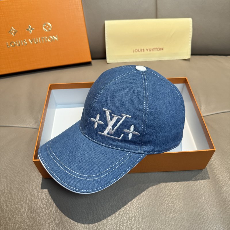 LV 자수 야구모자 (캔버스+소가죽) 001-266326