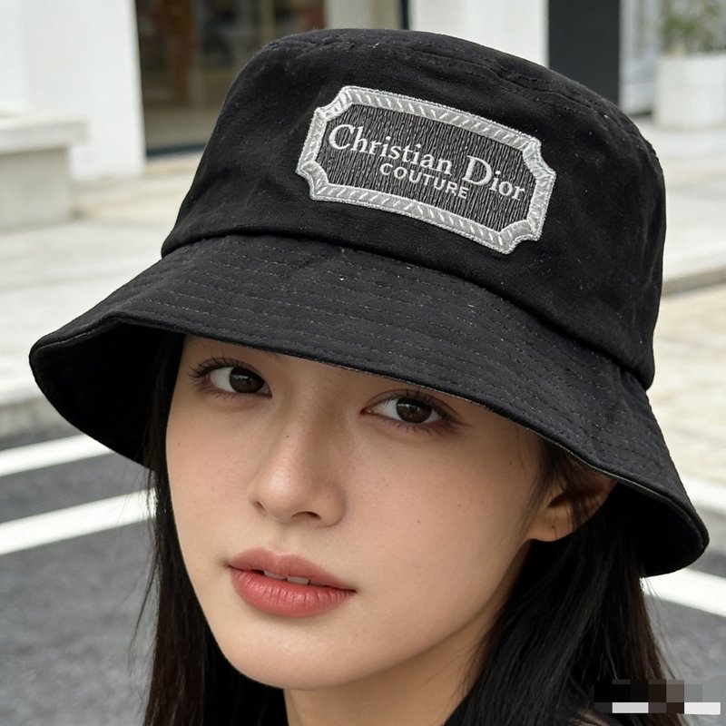 디올 버킷햇 블랙 미니멀 001-266365