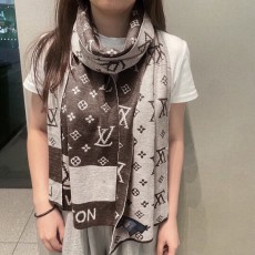 루이비통 양면 배색 캐시미어 스카프 001-266418