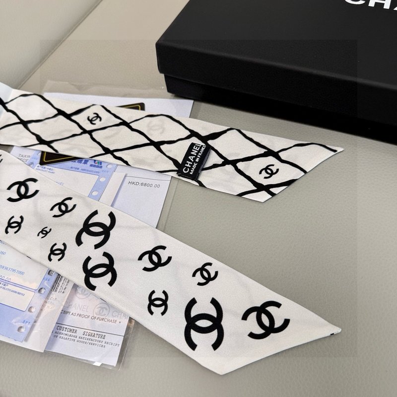 샤넬 실크 머리띠 001-266568