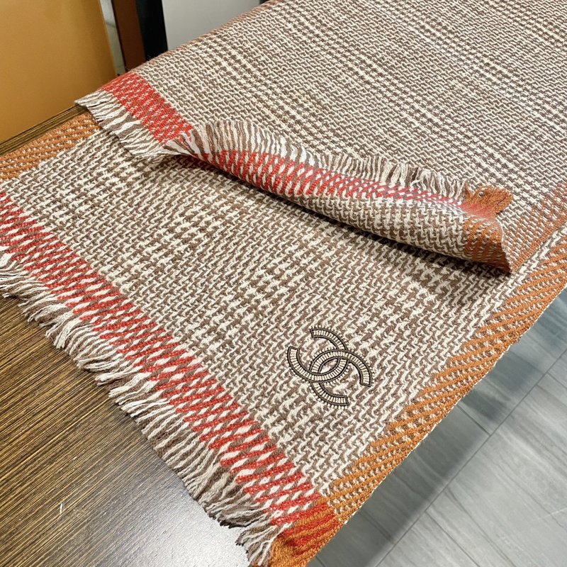 샤넬 울 스카프 고급스러운 디자인 001-266577