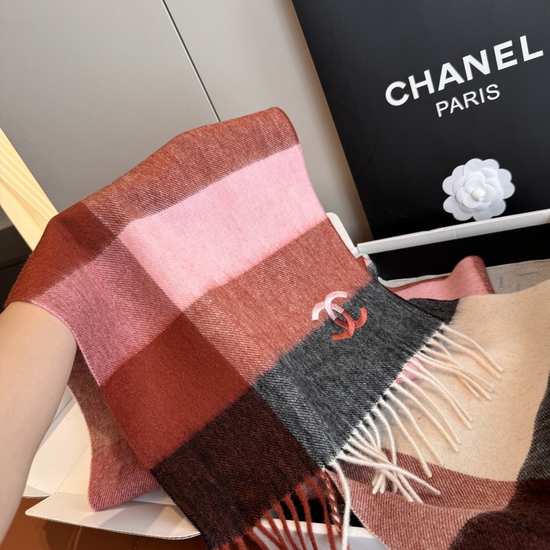 샤넬 양모 캐시미어 스카프 001-266583