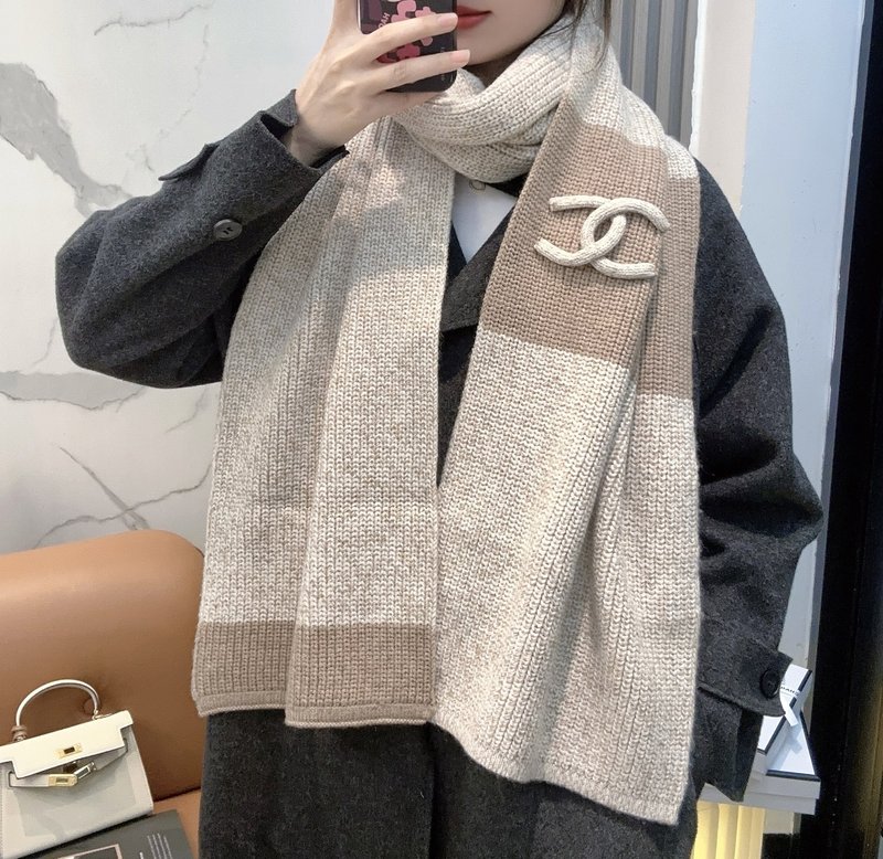 샤넬 플레인 니트 스카프 001-266597