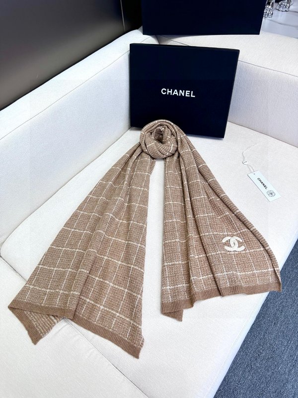 샤넬 더블 C 숄 스카프 001-266599