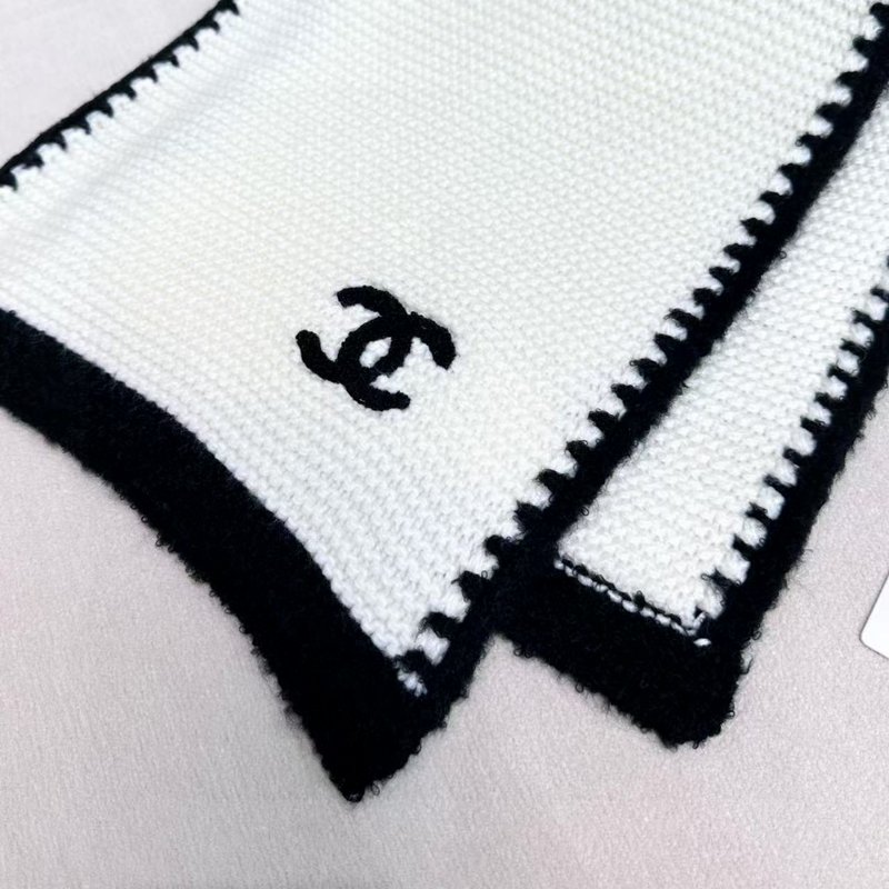샤넬 순캐시미어 자수 스카프 숄 001-266606