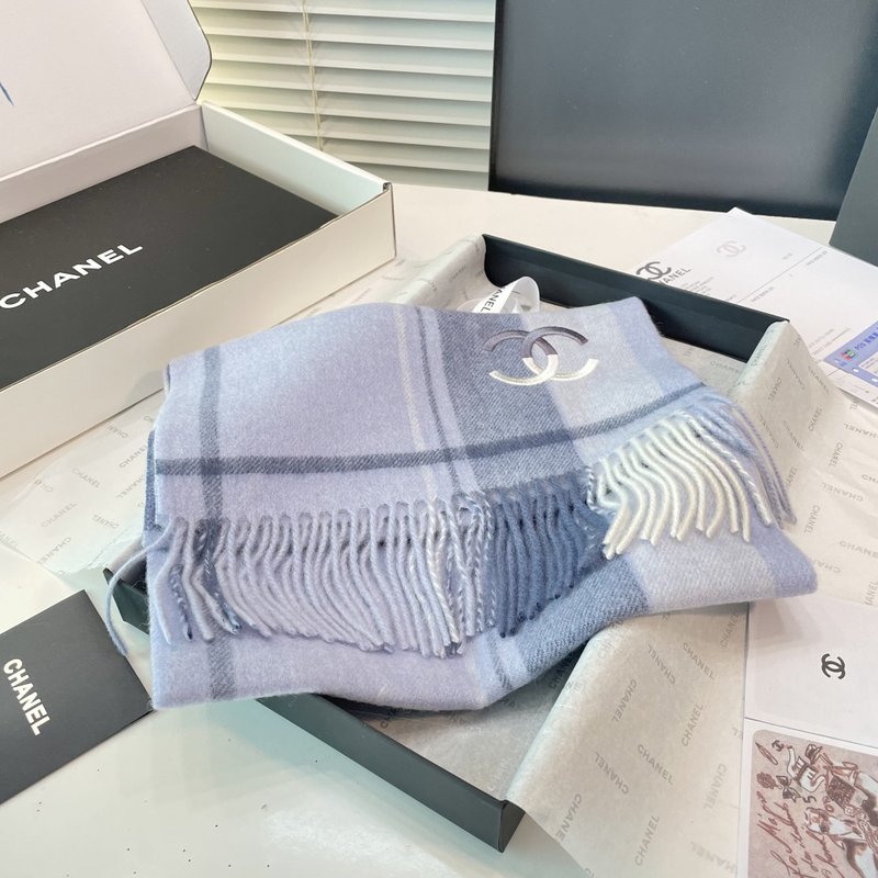샤넬 스코틀랜드 울 머플러 001-266678