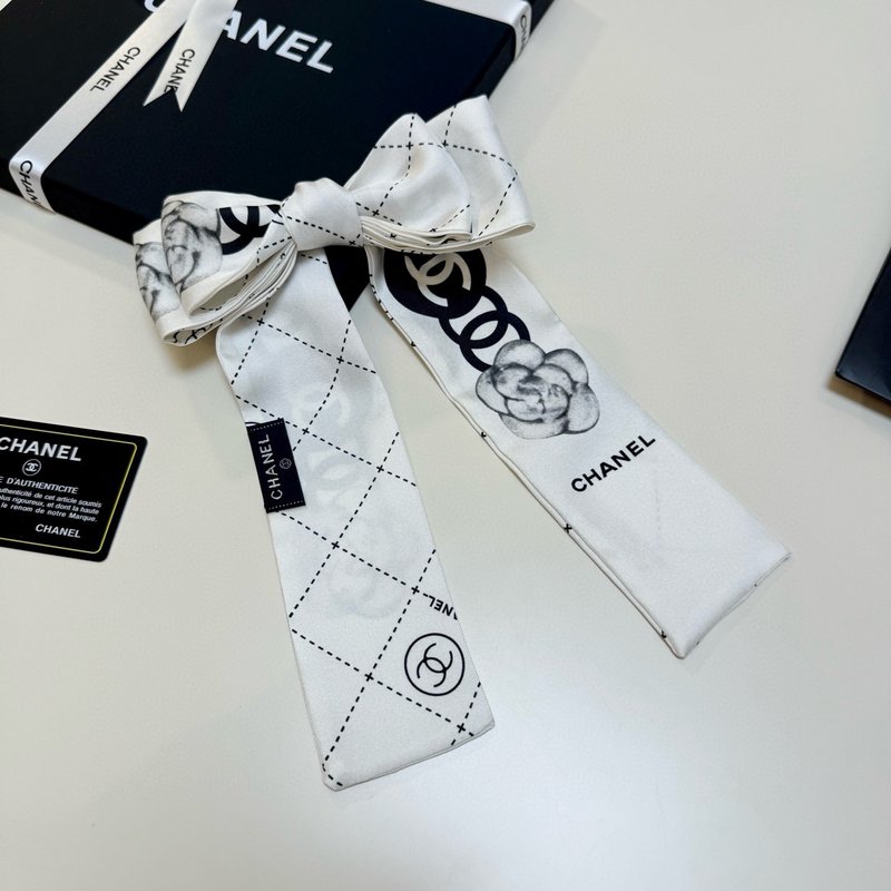 샤넬 카멜리아 리본 스카프 001-266695