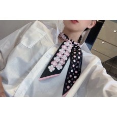 샤넬 실크 리본 헤어밴드 001-266703