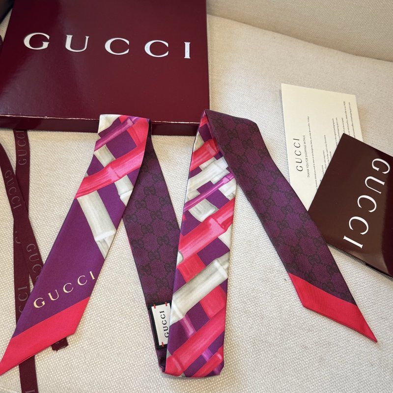 GUCCI 실크 양면 스카프 001-266707