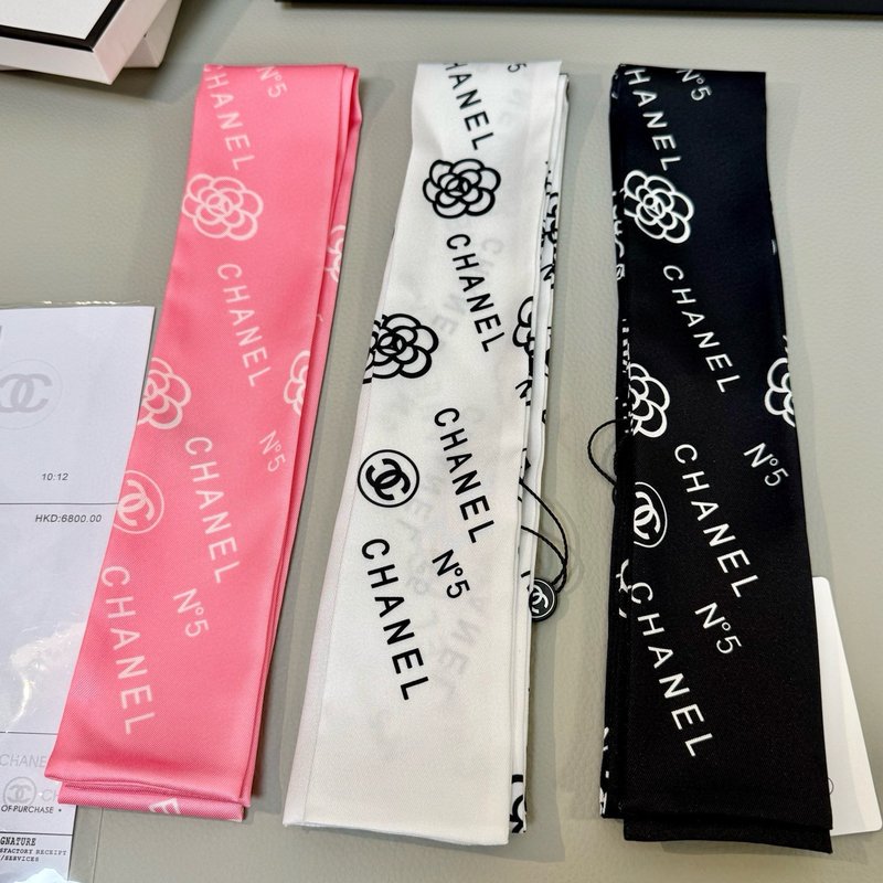 샤넬 실크 헤어밴드 001-266725