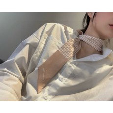 디올 깅엄체크 실크 스카프 001-266914