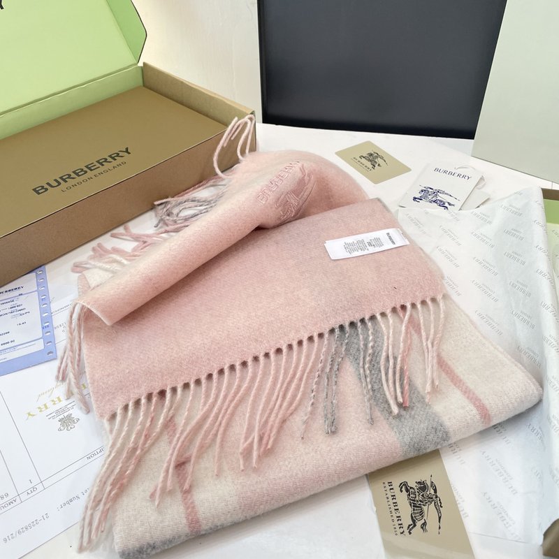 버버리 양면 양털 머플러 001-267715