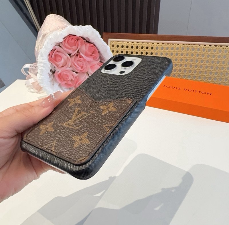 루이 모노그램 카드 수납 휴대폰 케이스 001-267740