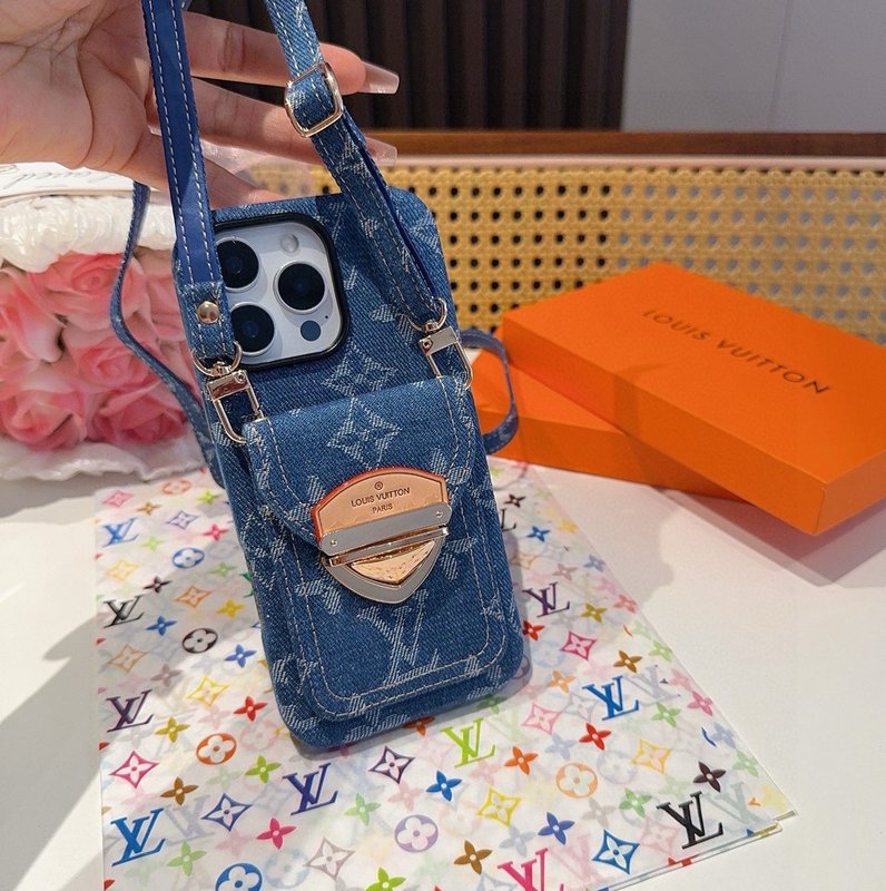 루이 데님 락 카드 파우치 폰케이스 001-267774