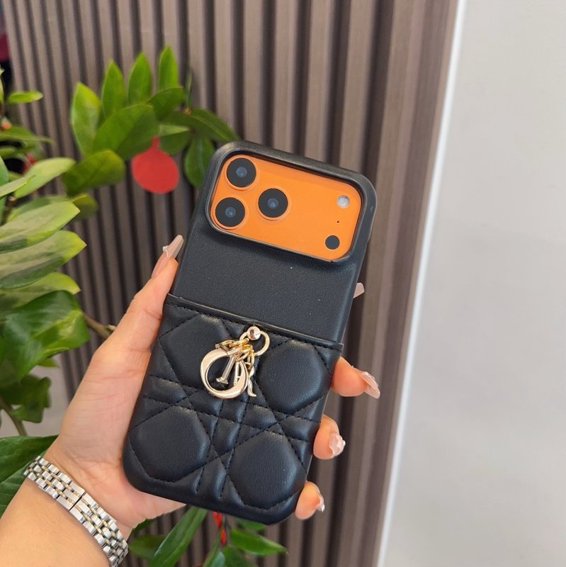 디올 다이아몬드 격자 금속 펜던트 케이스 001-267895