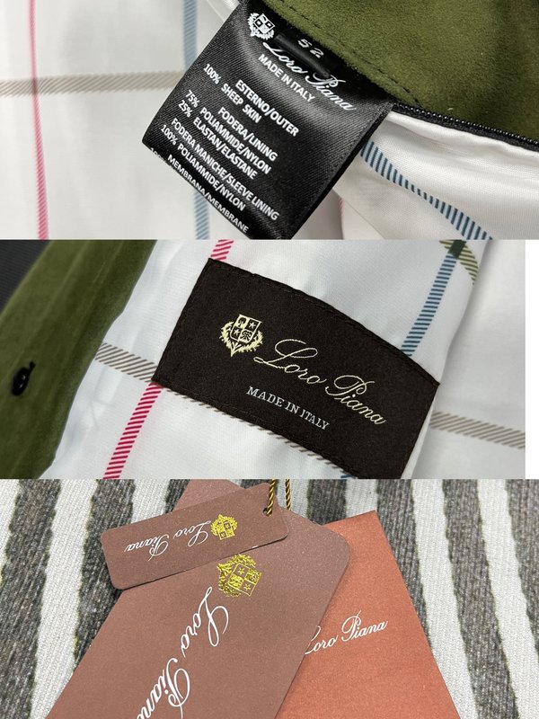 Loro Piana 라펠 가죽 자켓 001-267944