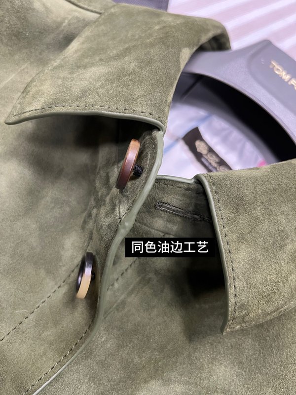 Loro Piana 라펠 가죽 자켓 001-267944