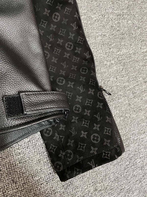 LV 오토바이 레이싱 스타일 가죽 자켓 001-267960