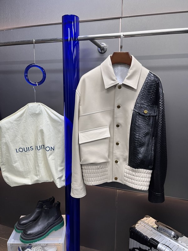 LV 양피 & 비단뱀 가죽 재킷 001-267995