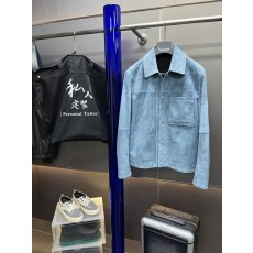 블루 스웨이드 가죽 자켓 001-268091
