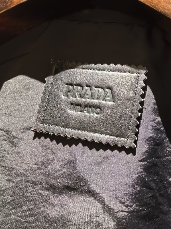 Prad* 숏 크롭 가죽 자켓 001-268118