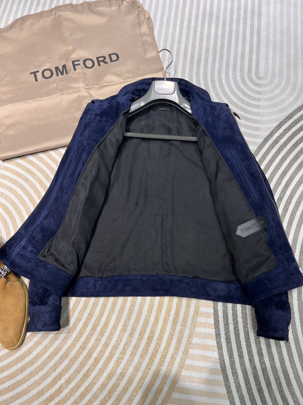TOMFORD 스웨이드 가죽 자켓 001-268145