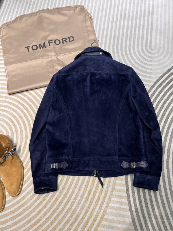 TOMFORD 스웨이드 가죽 자켓 001-268145