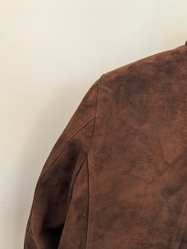 Tom Ford 더블 브레스티드 슬림 미디엄 가죽 자켓 001-268151