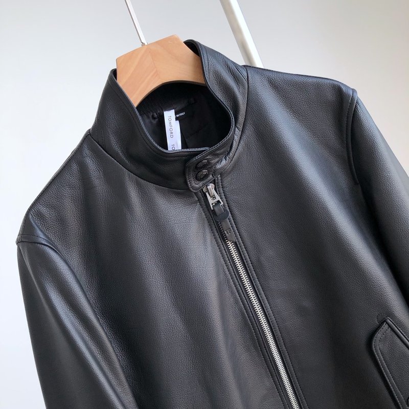 Tom Ford 남성 양피 파일럿 자켓 001-268212