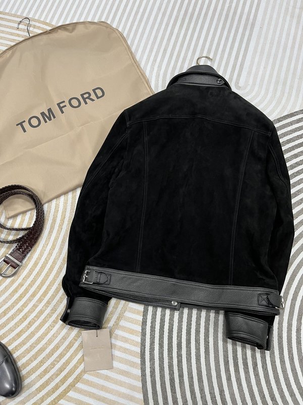 TOM FORD 데님 가죽 자켓 001-268230